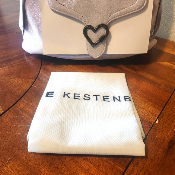 Aimee Kestenberg Leather Expandable Shopper Mystic Metallic Lovers Lane Bag - Picture 15 of 16